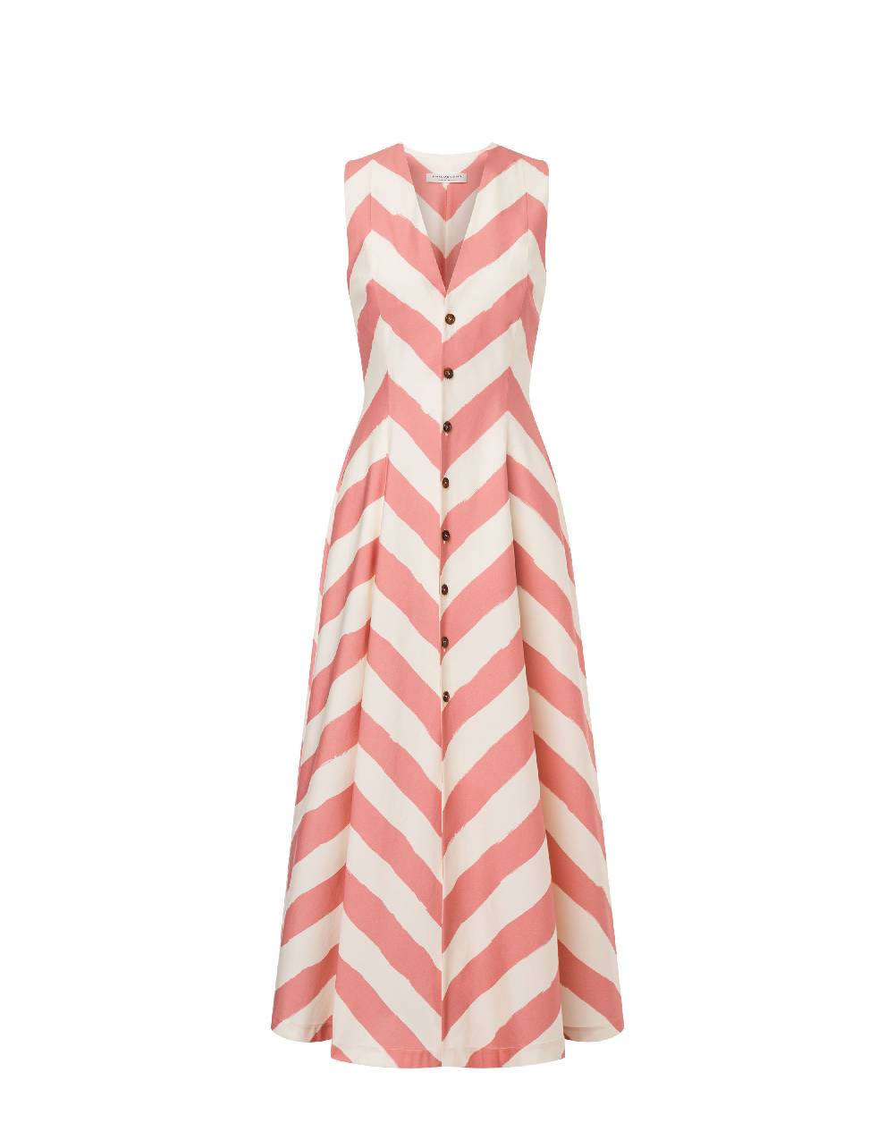 Philosophy Di Lorenzo Serafini Abito chemisier a righe in cotone stretch Presa