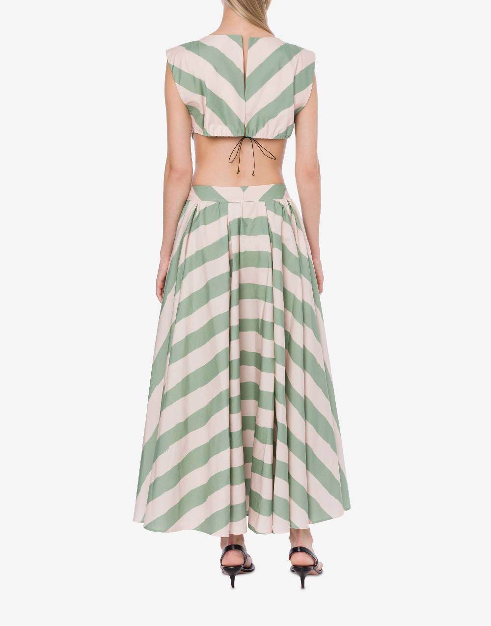 Philosophy Di Lorenzo Serafini Abito a righe in cotone stretch Sconto