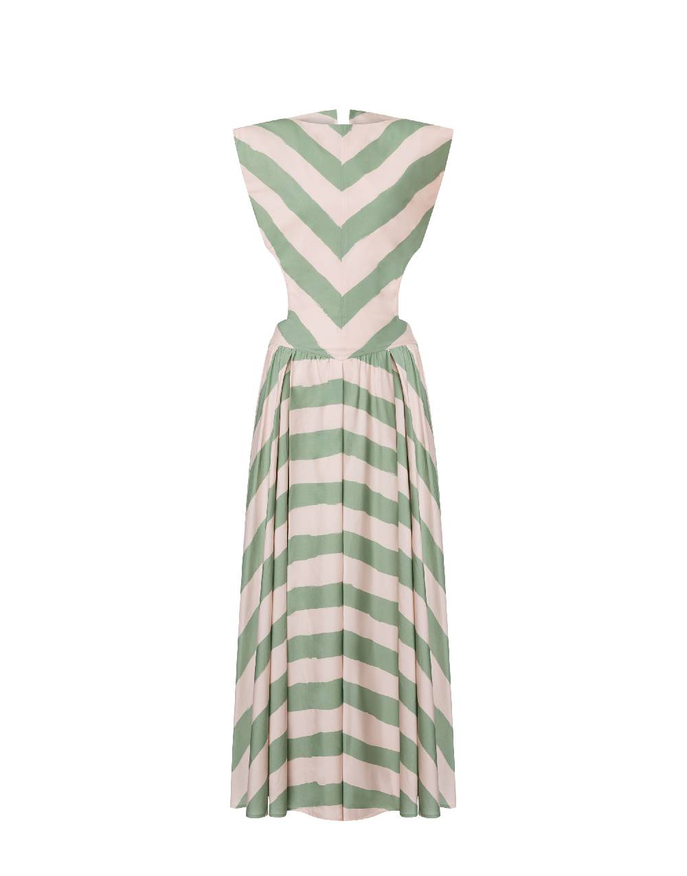 Philosophy Di Lorenzo Serafini Abito a righe in cotone stretch Sconto