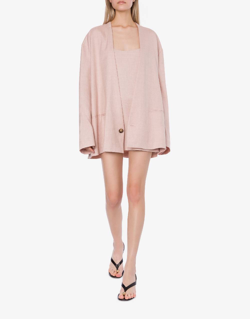 Philosophy Di Lorenzo Serafini Minidress in tela misto lino Saldi Di Fabbrica