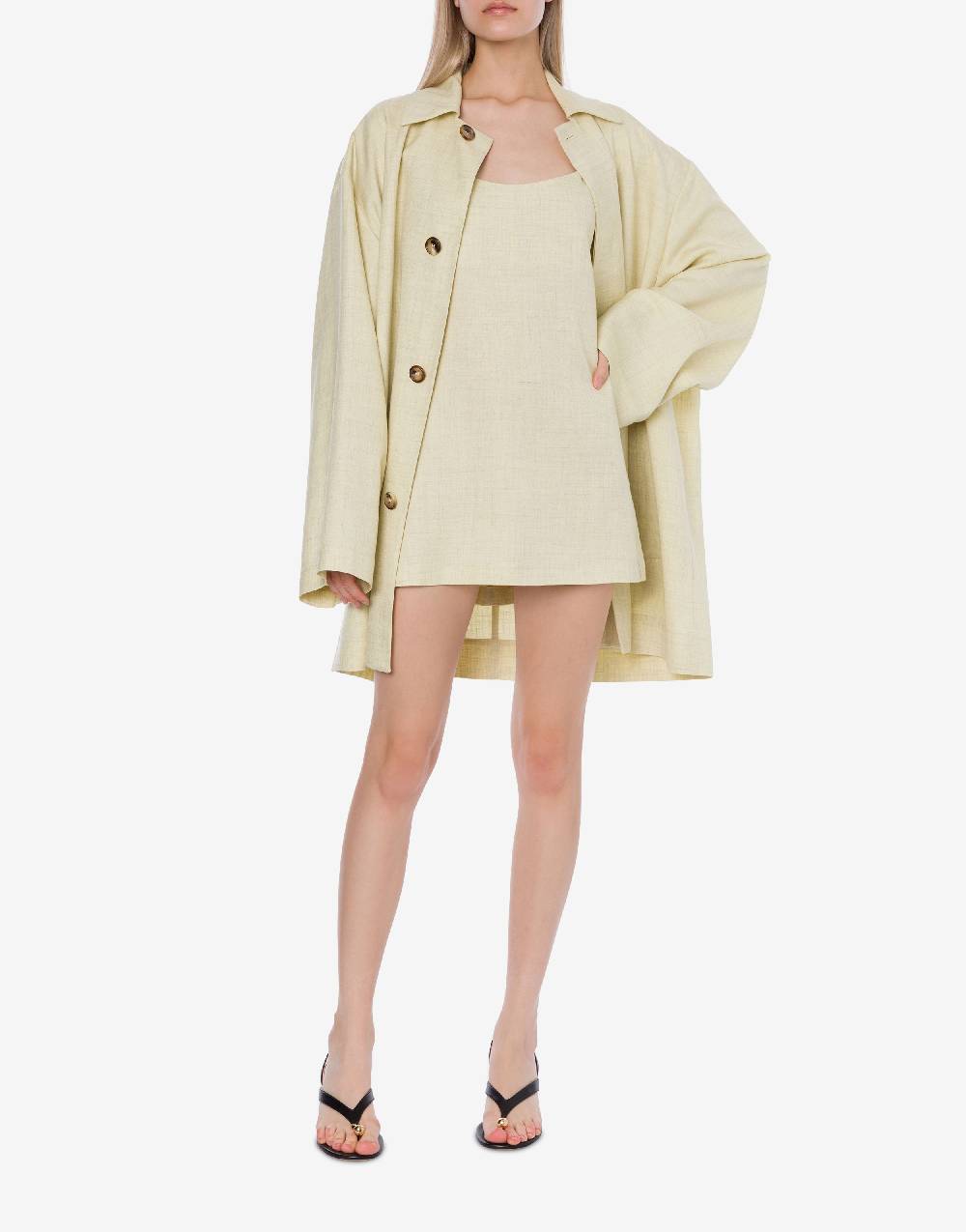 Philosophy Di Lorenzo Serafini Minidress in tela misto lino I Più Venduti