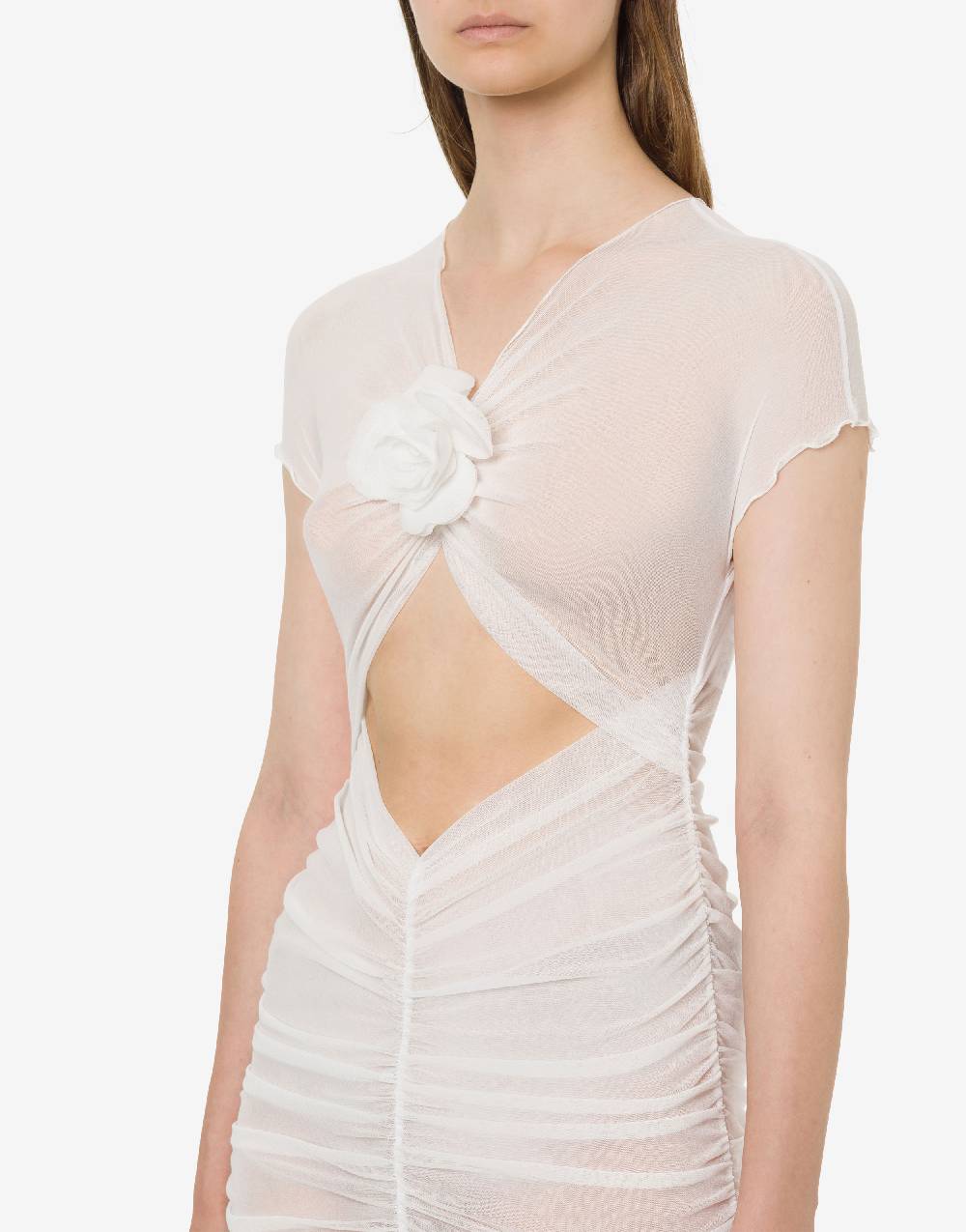 Philosophy Di Lorenzo Serafini Minidress beachwear in tulle stretch Comprare a buon mercato