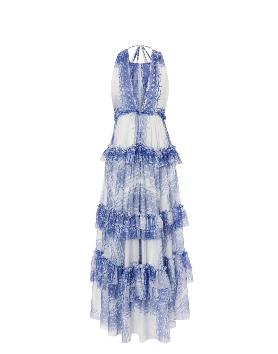 Philosophy Di Lorenzo Serafini Abito a balze in tulle stampato Shopping online