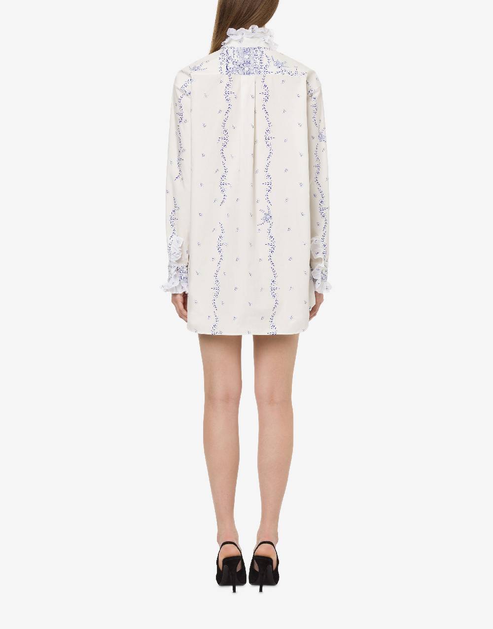 Philosophy Di Lorenzo Serafini Shirt dress in popeline stampato Vendite stagionali