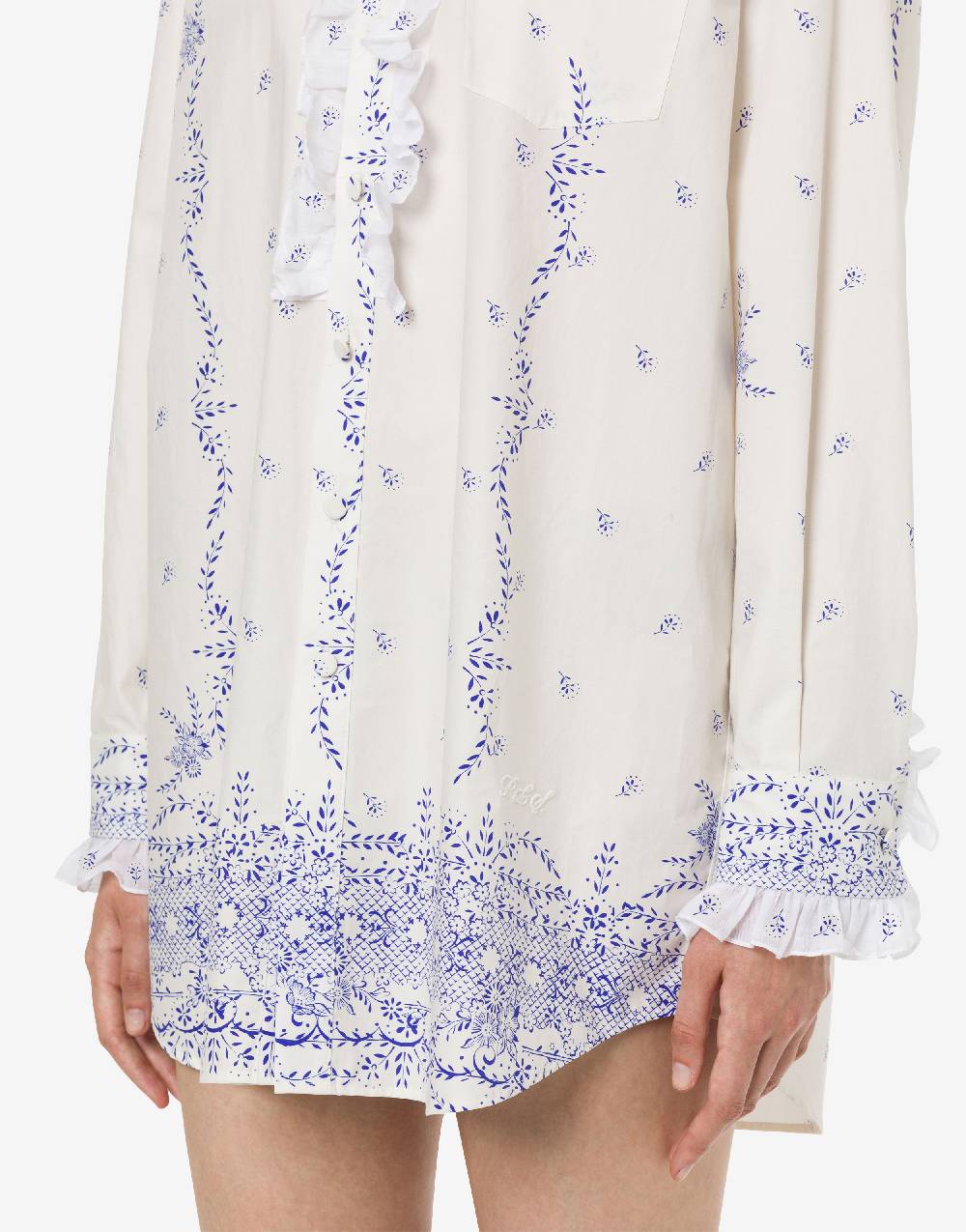 Philosophy Di Lorenzo Serafini Shirt dress in popeline stampato Vendite stagionali