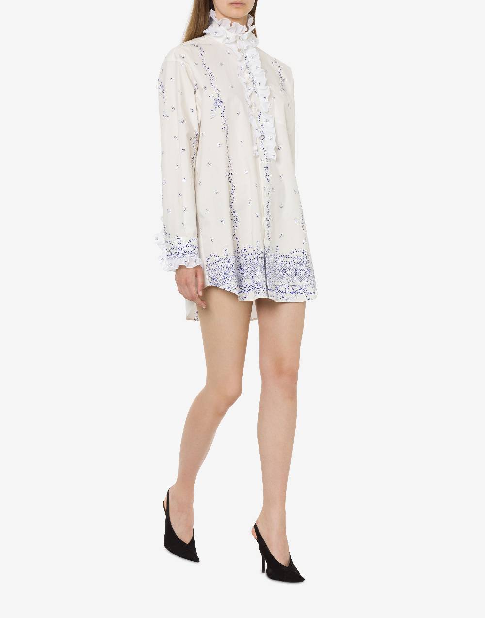 Philosophy Di Lorenzo Serafini Shirt dress in popeline stampato Vendite stagionali