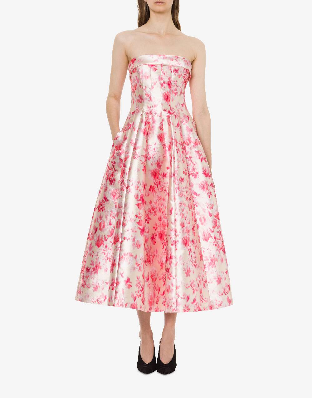 Philosophy Di Lorenzo Serafini Abito bustier in radzmir con stampa fiori Black Friday