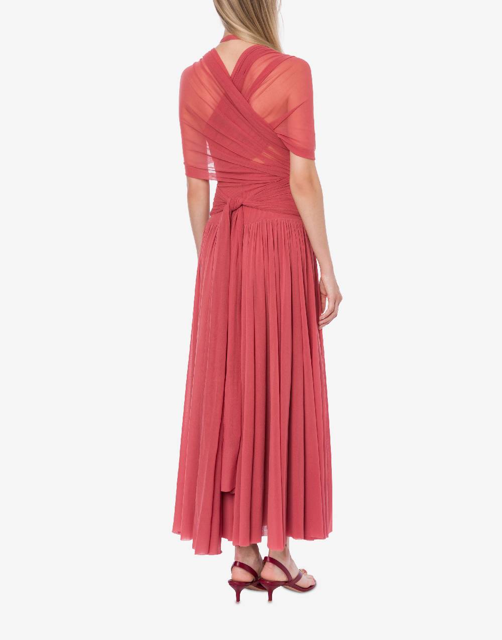 Philosophy Di Lorenzo Serafini Abito in tulle stretch con allacciatura a fiocco Offerta Pasqua