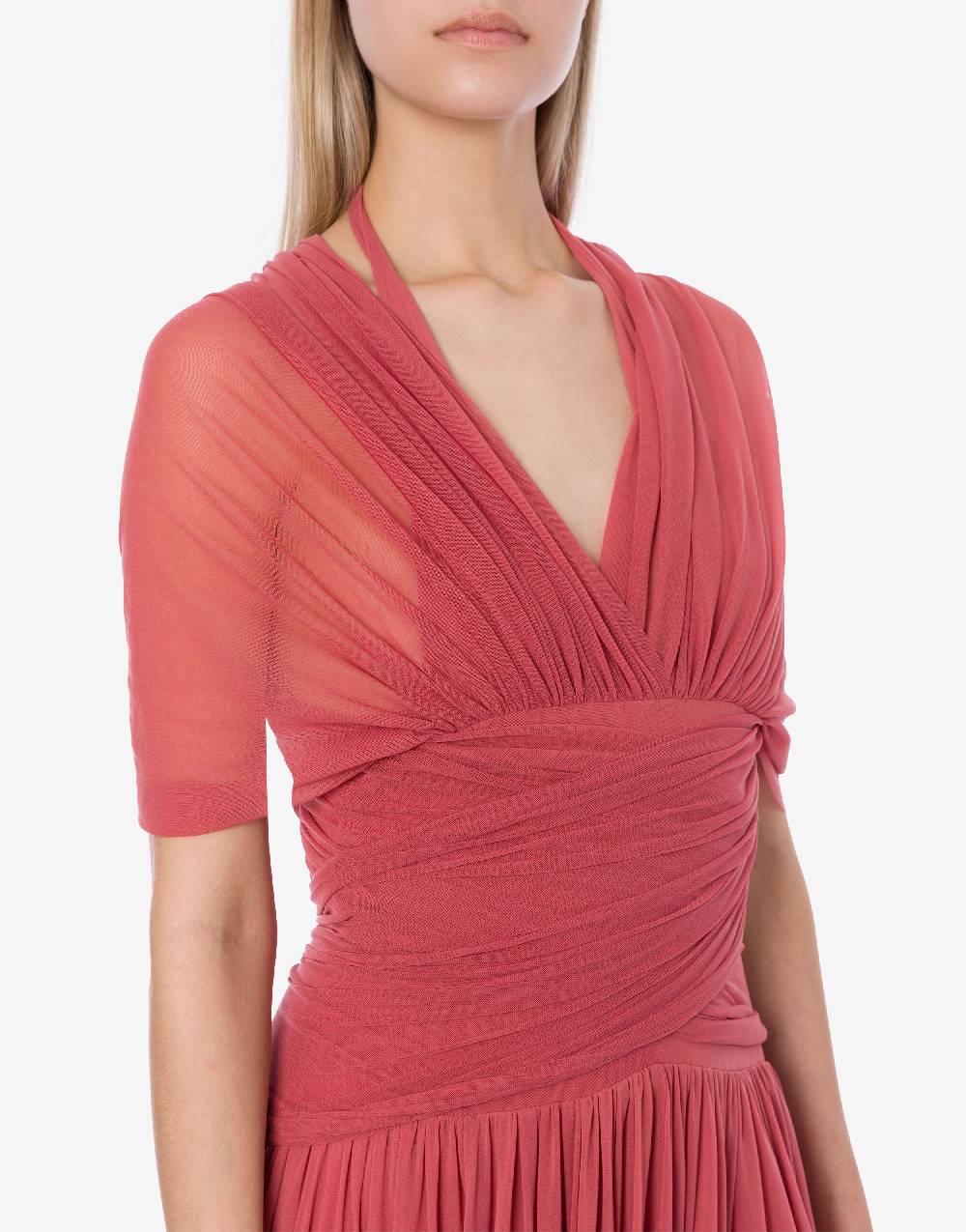 Philosophy Di Lorenzo Serafini Abito in tulle stretch con allacciatura a fiocco Offerta Pasqua
