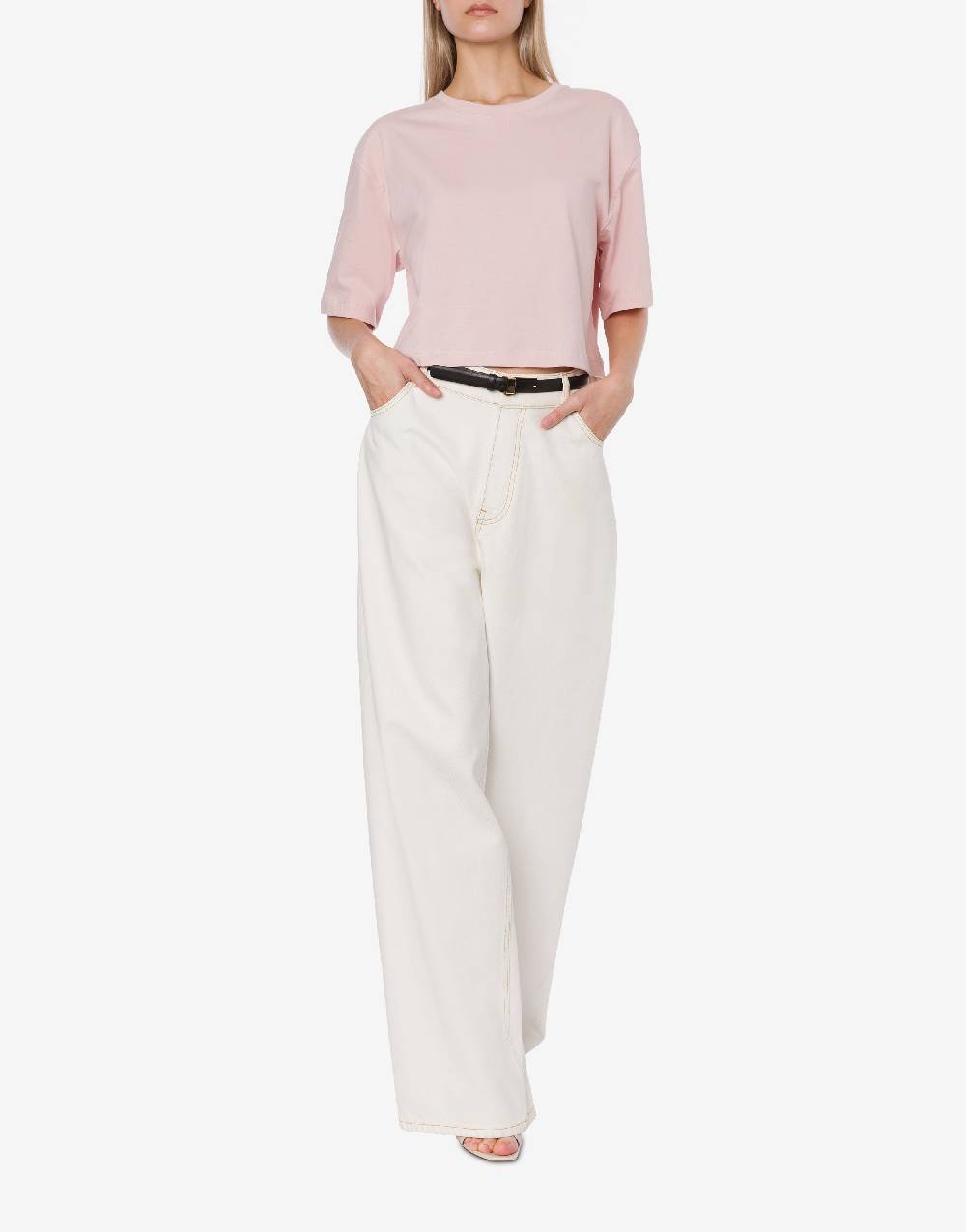 Philosophy Di Lorenzo Serafini Pantalone oversize in denim bleach Offerta per la Festa della Mamma