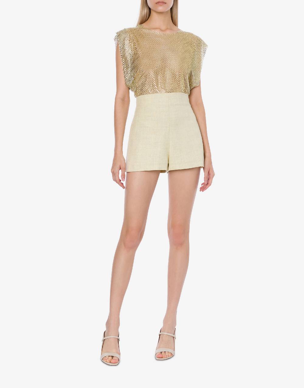 Philosophy Di Lorenzo Serafini Short in tela di misto lino Offerta San Valentino