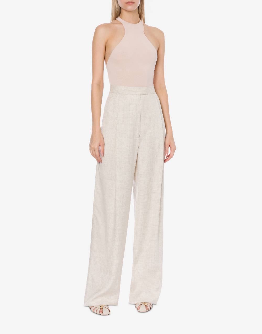 Philosophy Di Lorenzo Serafini Pantalone in tela di misto lino Smaltimento dello stoccaggio