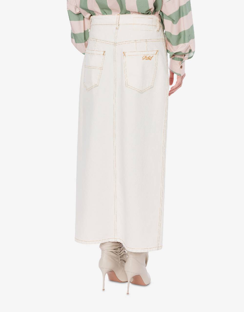 Philosophy Di Lorenzo Serafini Gonna a vita bassa in denim bleach Comprane uno, ottenene uno gratis