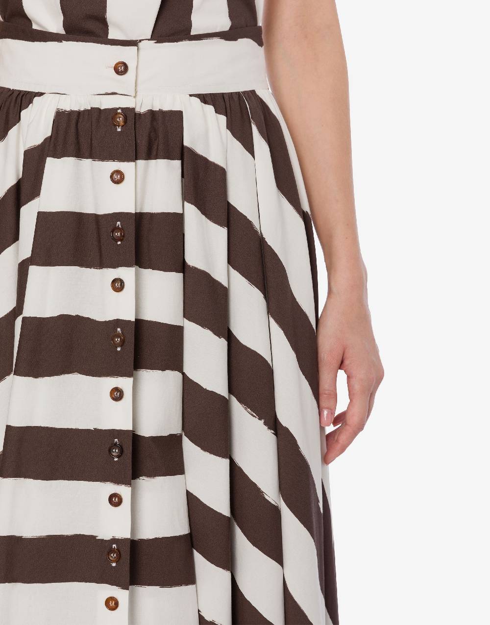 Philosophy Di Lorenzo Serafini Gonna lunga a righe in cotone stretch Sconti VIP