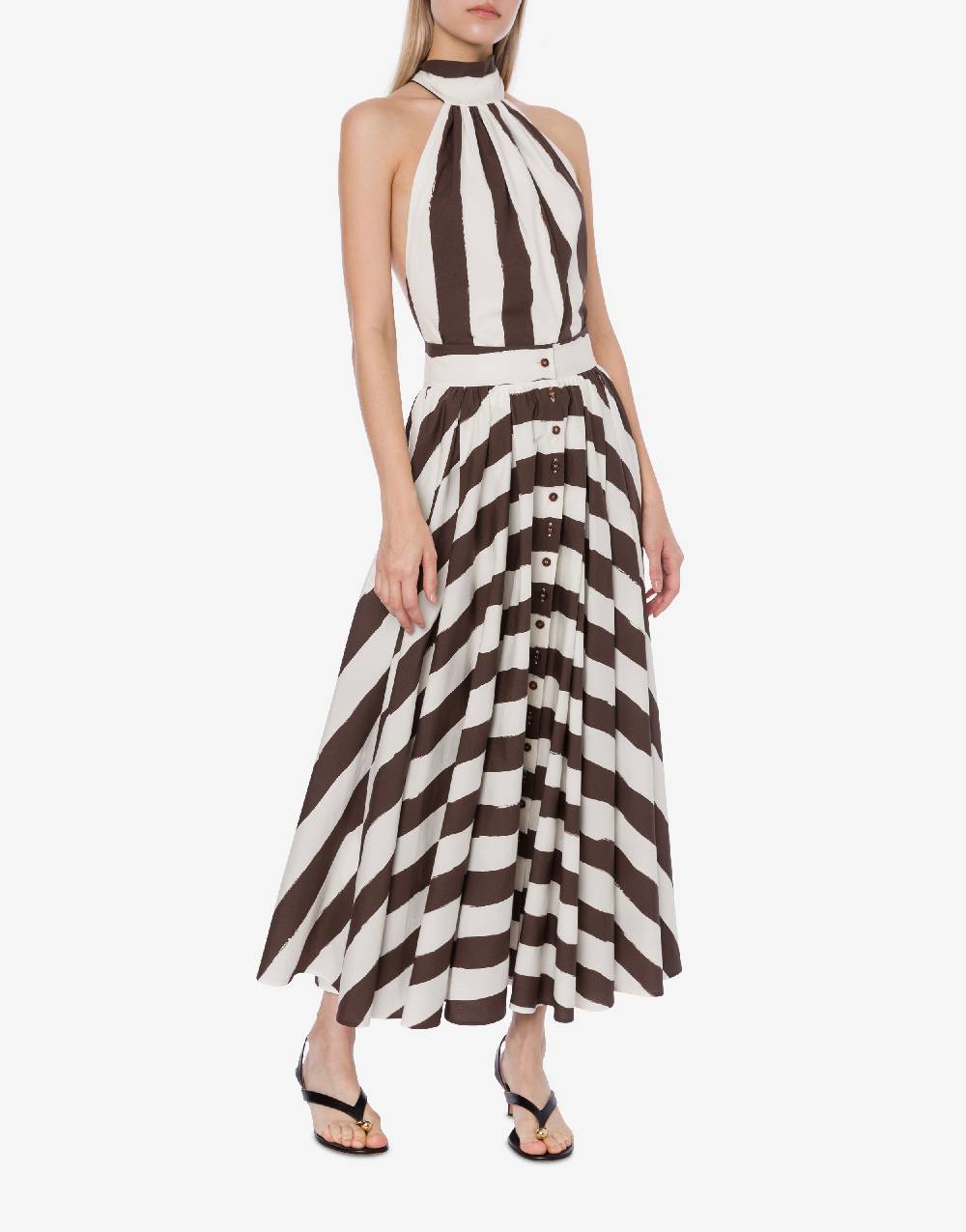 Philosophy Di Lorenzo Serafini Gonna lunga a righe in cotone stretch Sconti VIP