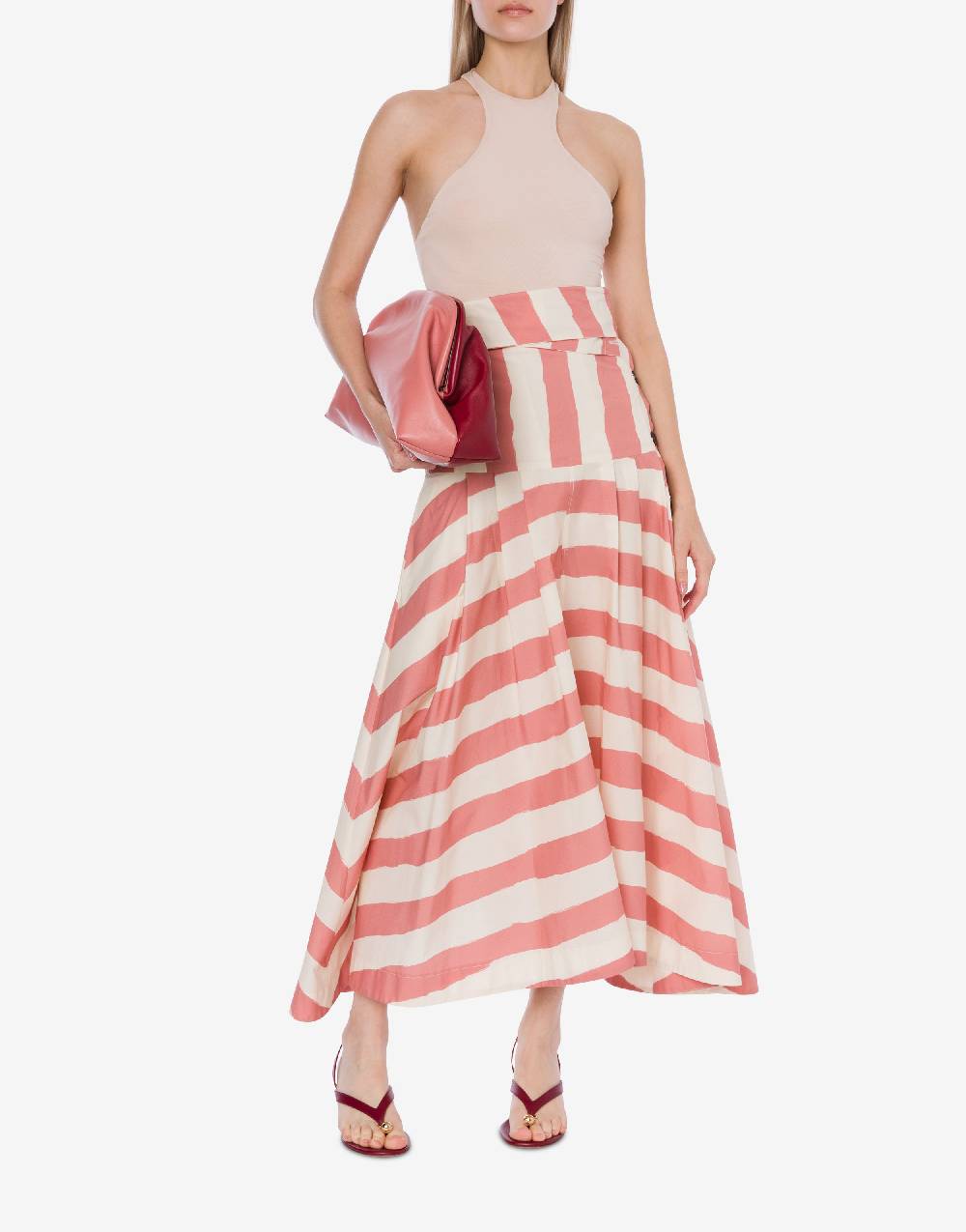 Philosophy Di Lorenzo Serafini Gonna a righe in cotone stretch Ritorno libero