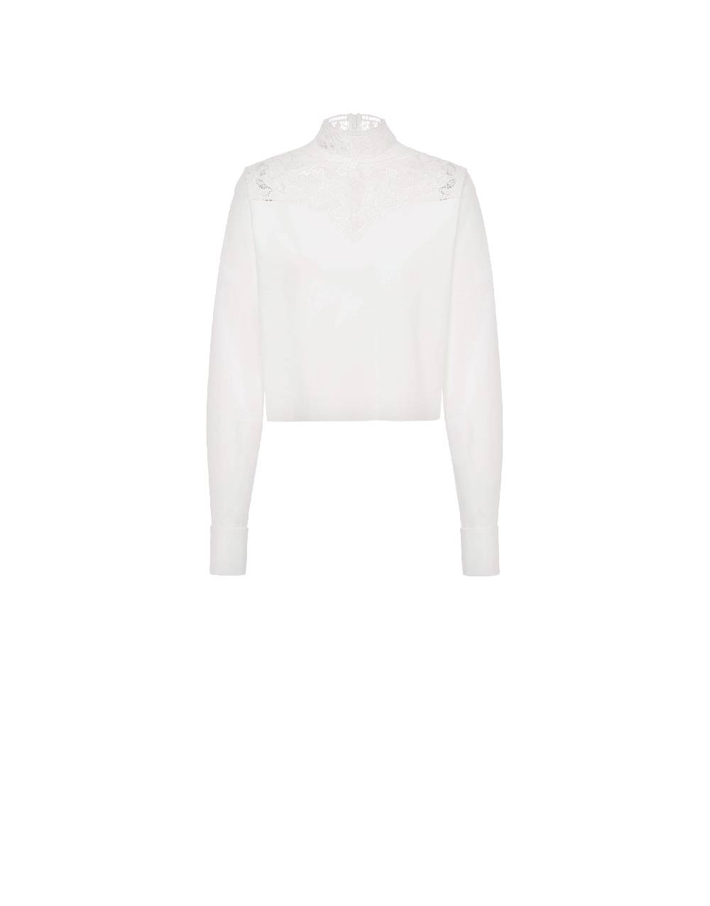 Philosophy Di Lorenzo Serafini Camicia crop in popeline con ricamo ACQUISTA ORA