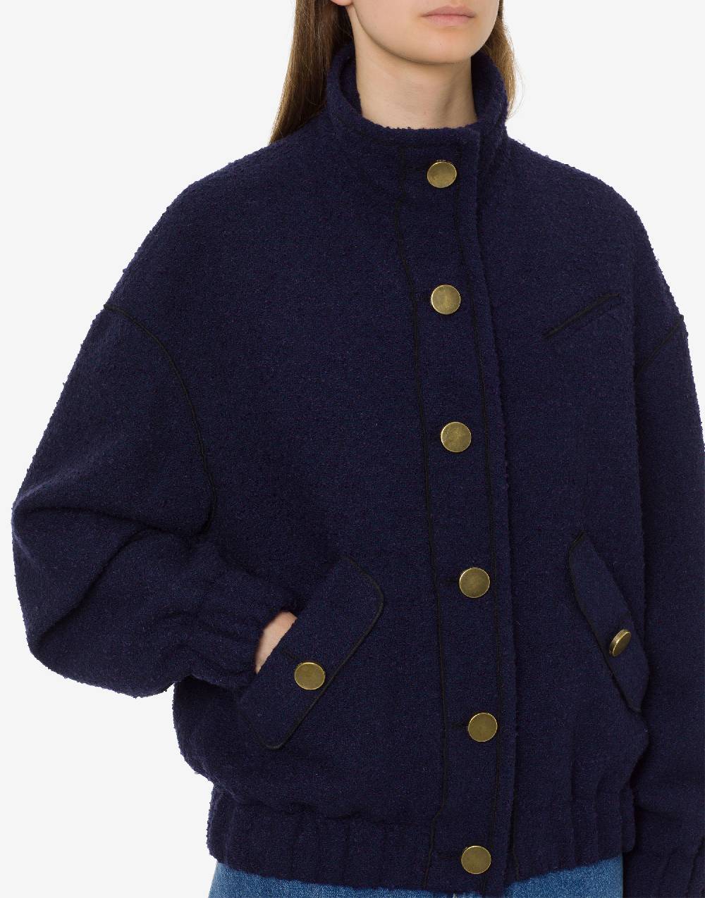 Philosophy Di Lorenzo Serafini Bomber in stuoia bouclé Ultimo giorno