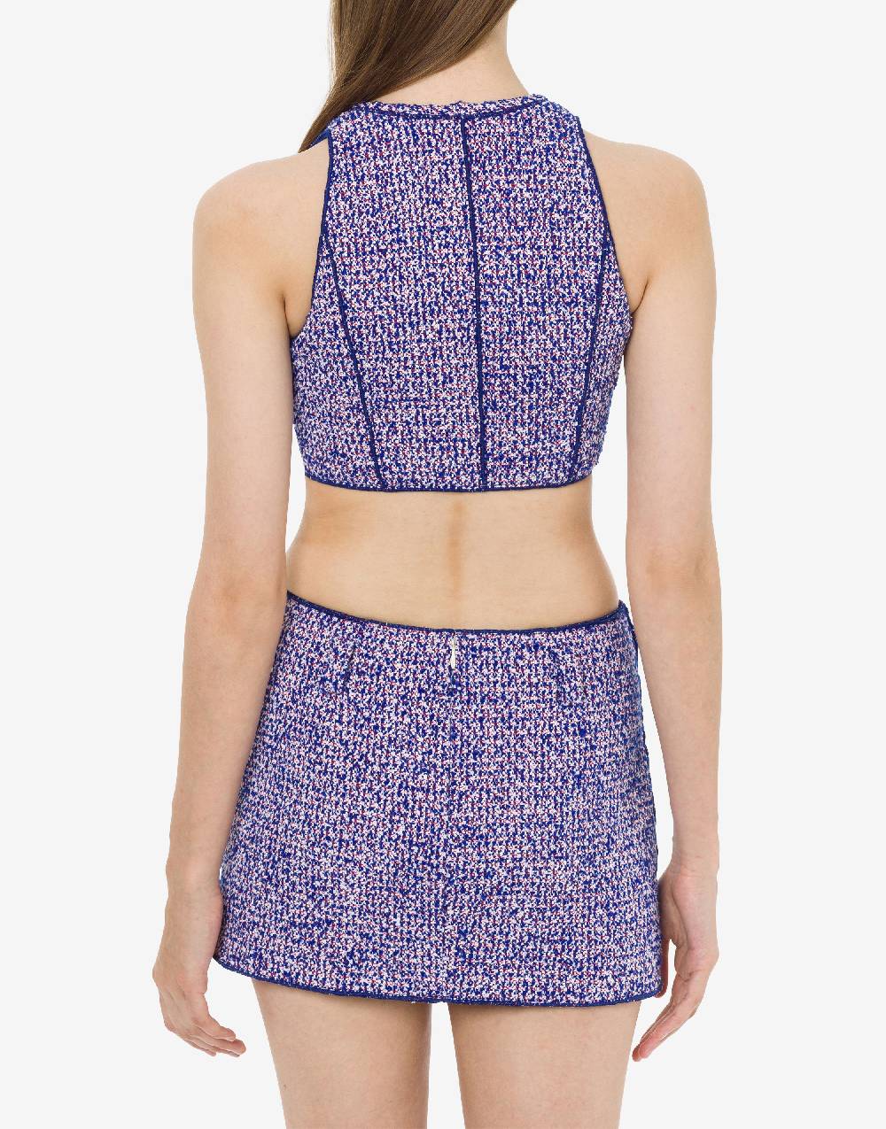 Philosophy Di Lorenzo Serafini Micro top in stuoia bouclé Fino al 50% di sconto