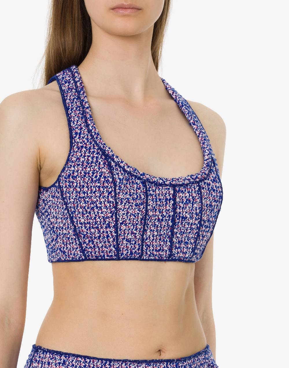 Philosophy Di Lorenzo Serafini Micro top in stuoia bouclé Fino al 50% di sconto