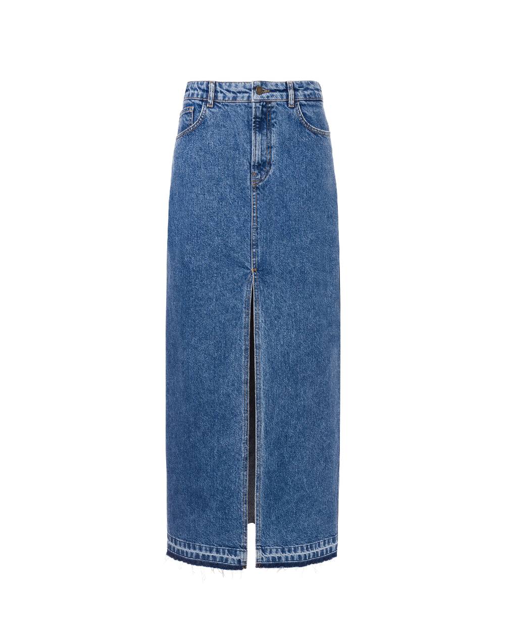 Philosophy Di Lorenzo Serafini Gonna in denim con spacco Discount Store per i nuovi prodotti
