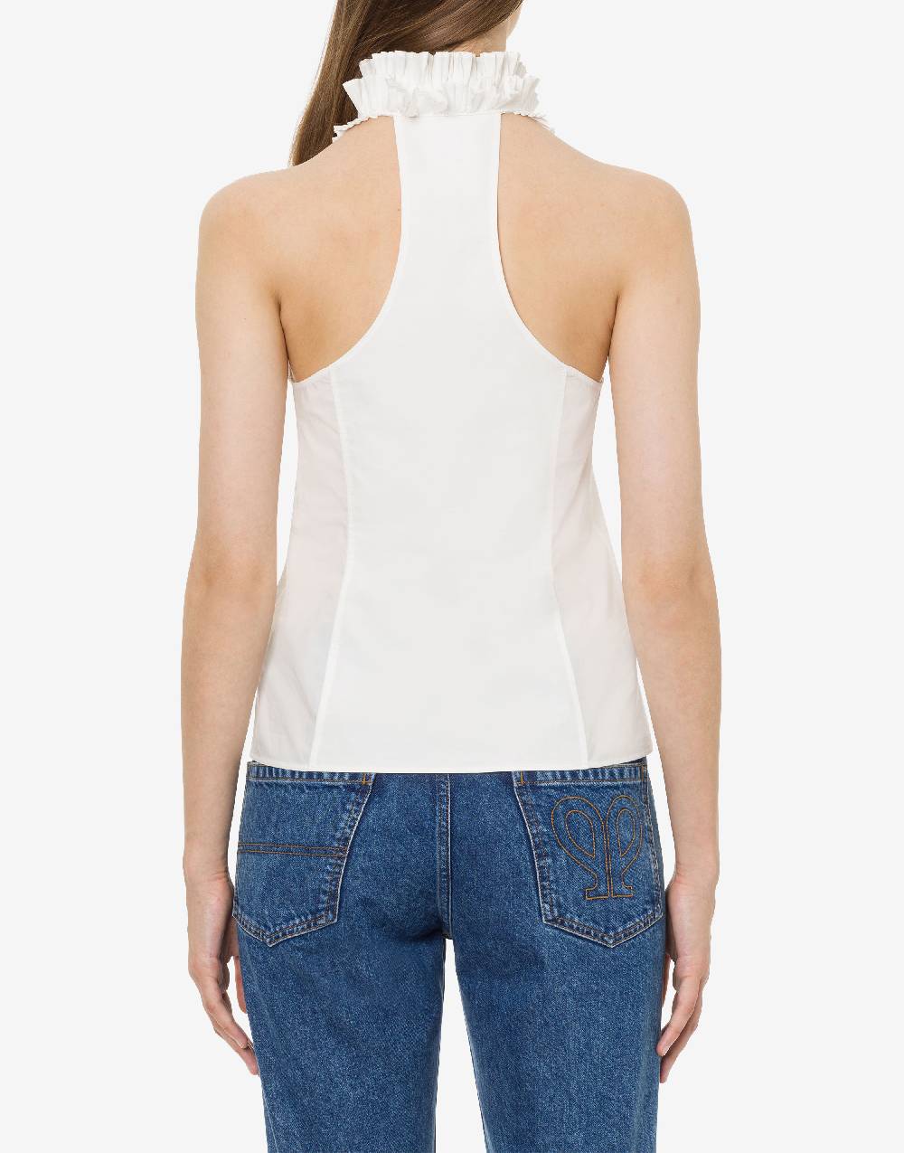 Philosophy Di Lorenzo Serafini Top in popeline con plastron In vendita