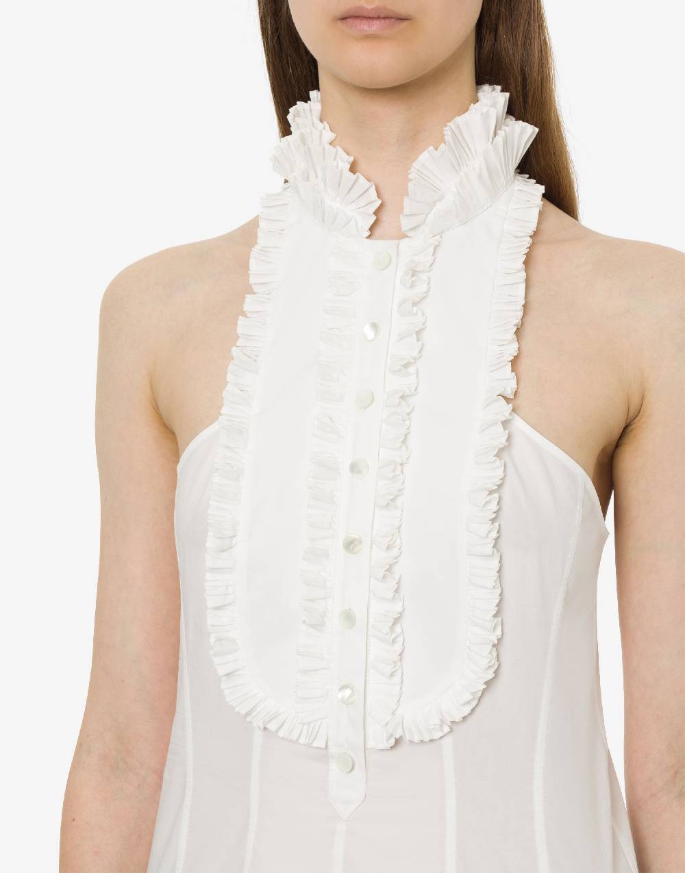 Philosophy Di Lorenzo Serafini Top in popeline con plastron In vendita