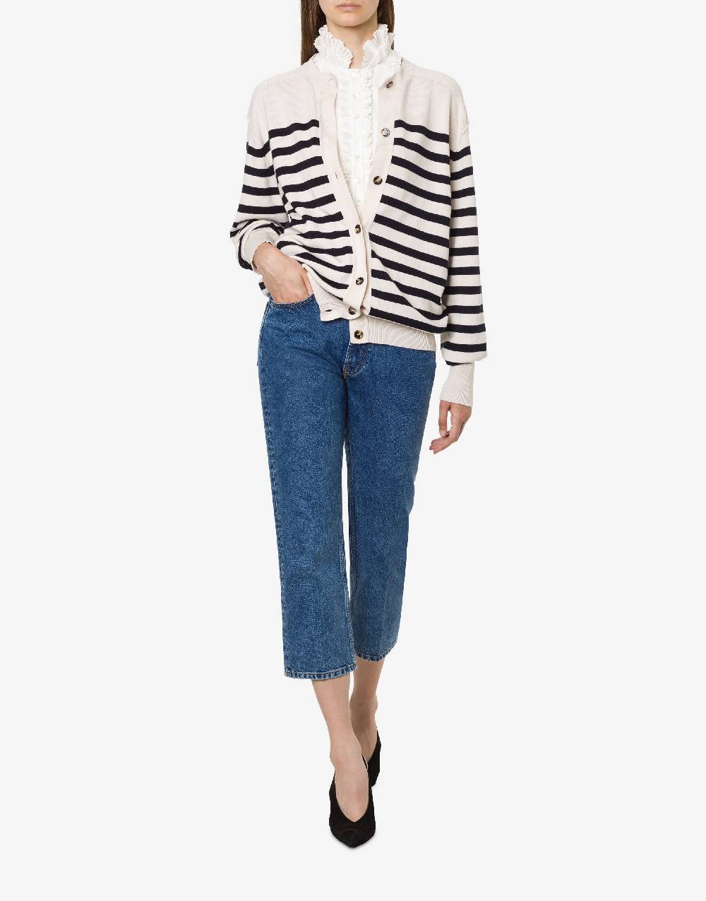 Philosophy Di Lorenzo Serafini Top in popeline con plastron In vendita