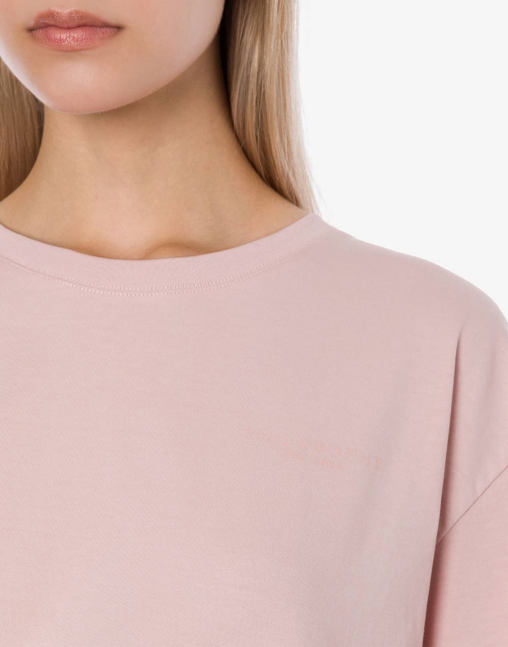 Philosophy Di Lorenzo Serafini T-shirt crop in jersey con logo Offerte