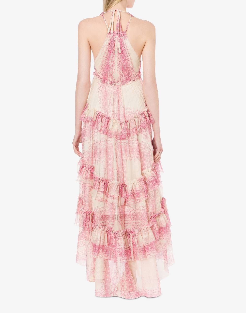 Philosophy Di Lorenzo Serafini Abito a balze in tulle stampato Vendite Flash