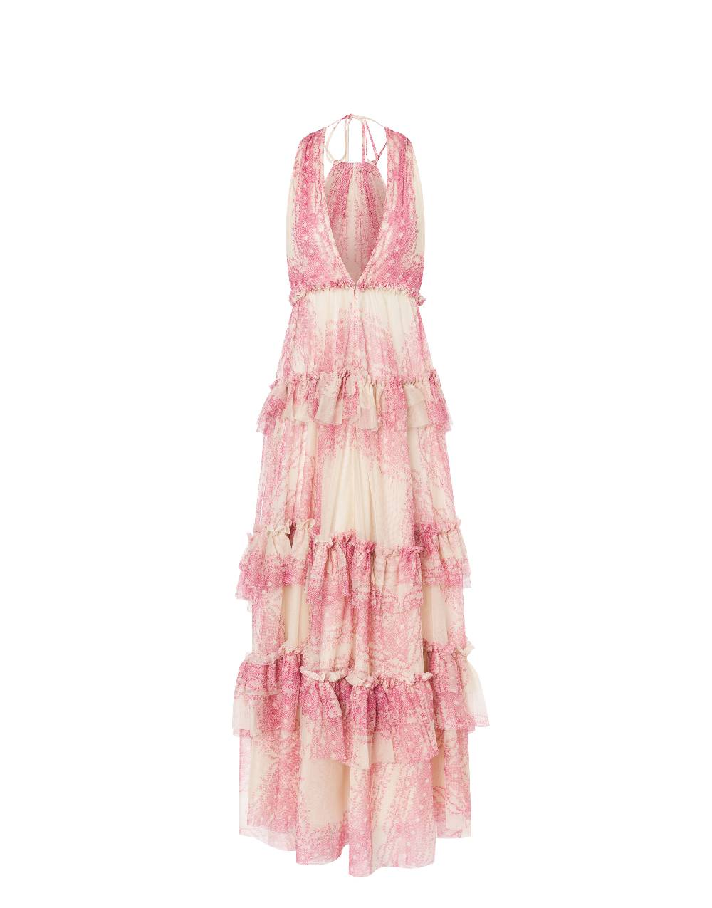 Philosophy Di Lorenzo Serafini Abito a balze in tulle stampato Vendite Flash