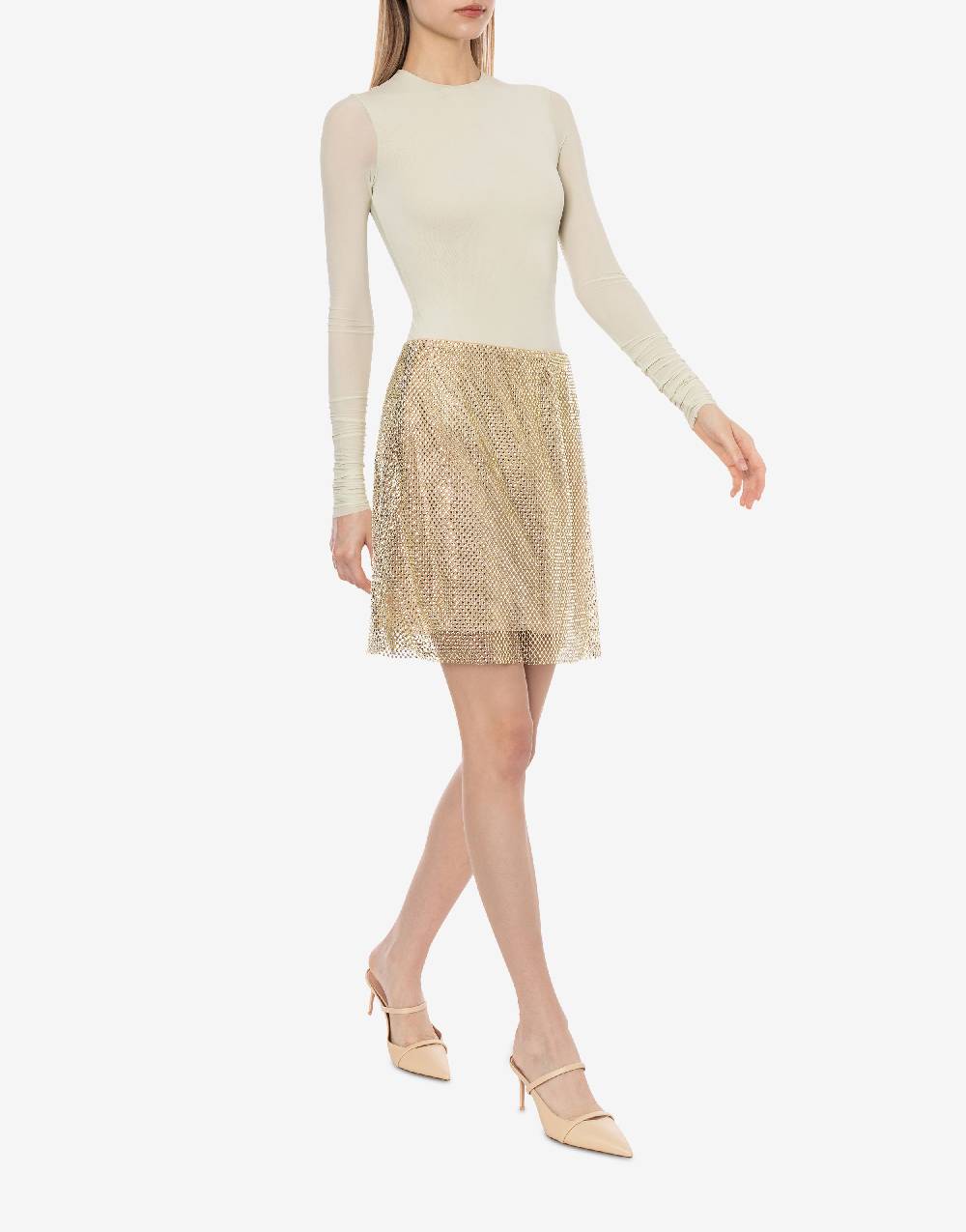 Philosophy Di Lorenzo Serafini Gonna in rete con strass Nuova