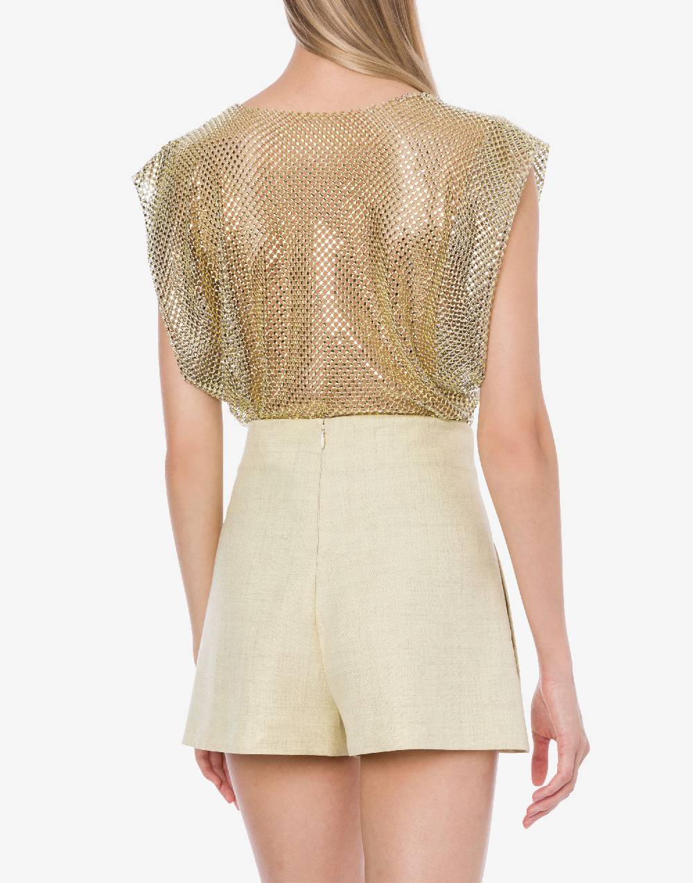 Philosophy Di Lorenzo Serafini Top in rete con strass Moda