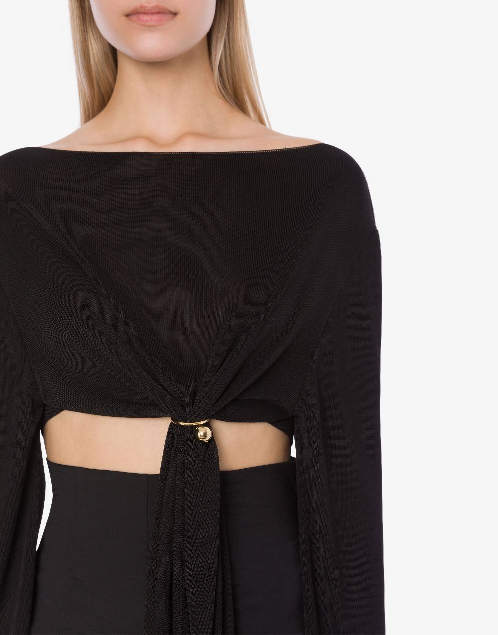 Philosophy Di Lorenzo Serafini Maglia crop con piercing Grande vendita