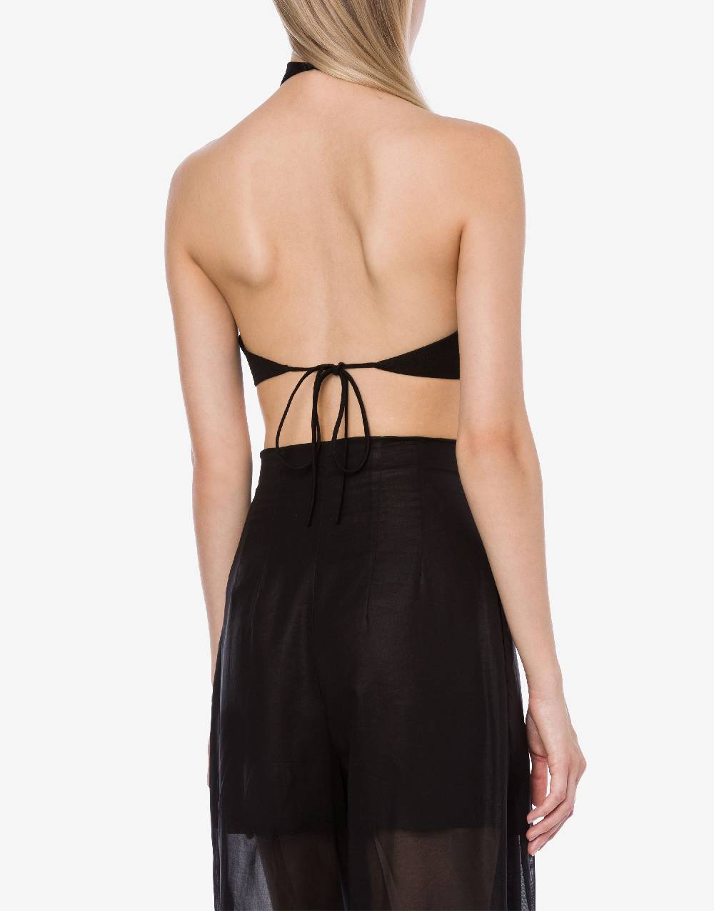 Philosophy Di Lorenzo Serafini Crop top in tela di misto lino Offerta natalizia