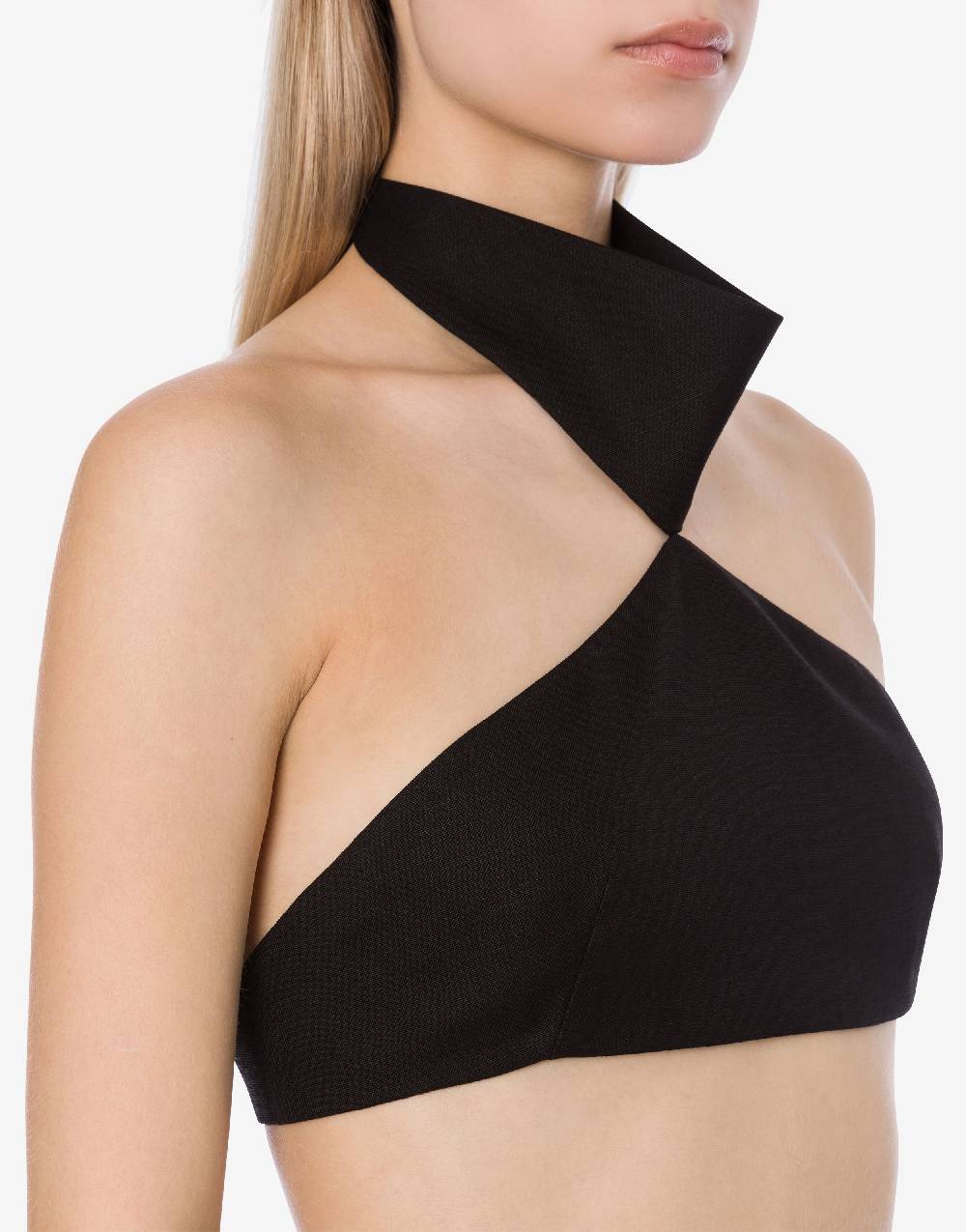 Philosophy Di Lorenzo Serafini Crop top in tela di misto lino Offerta natalizia