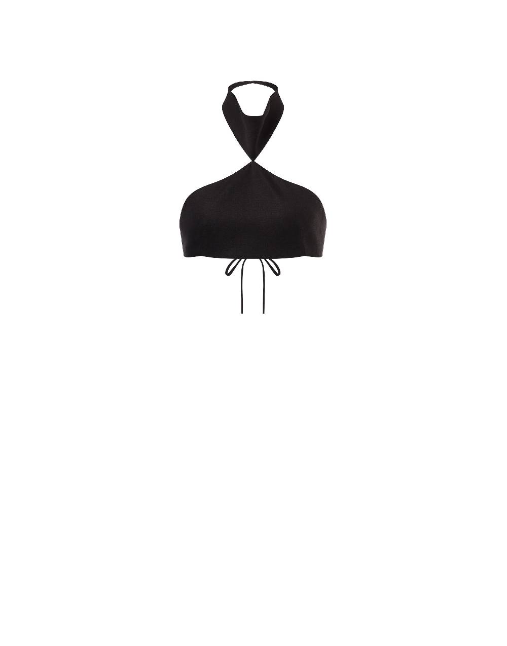 Philosophy Di Lorenzo Serafini Crop top in tela di misto lino Offerta natalizia
