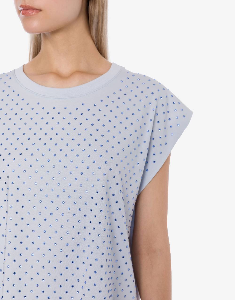 Philosophy Di Lorenzo Serafini T-shirt in jersey con strass Offerta Pasqua