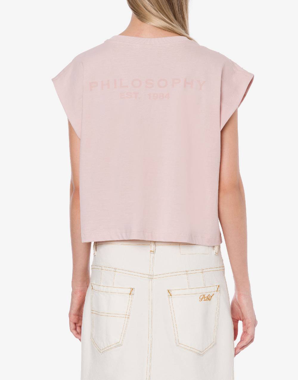 Philosophy Di Lorenzo Serafini T-shirt in jersey con strass Offerta per la Festa della Mamma