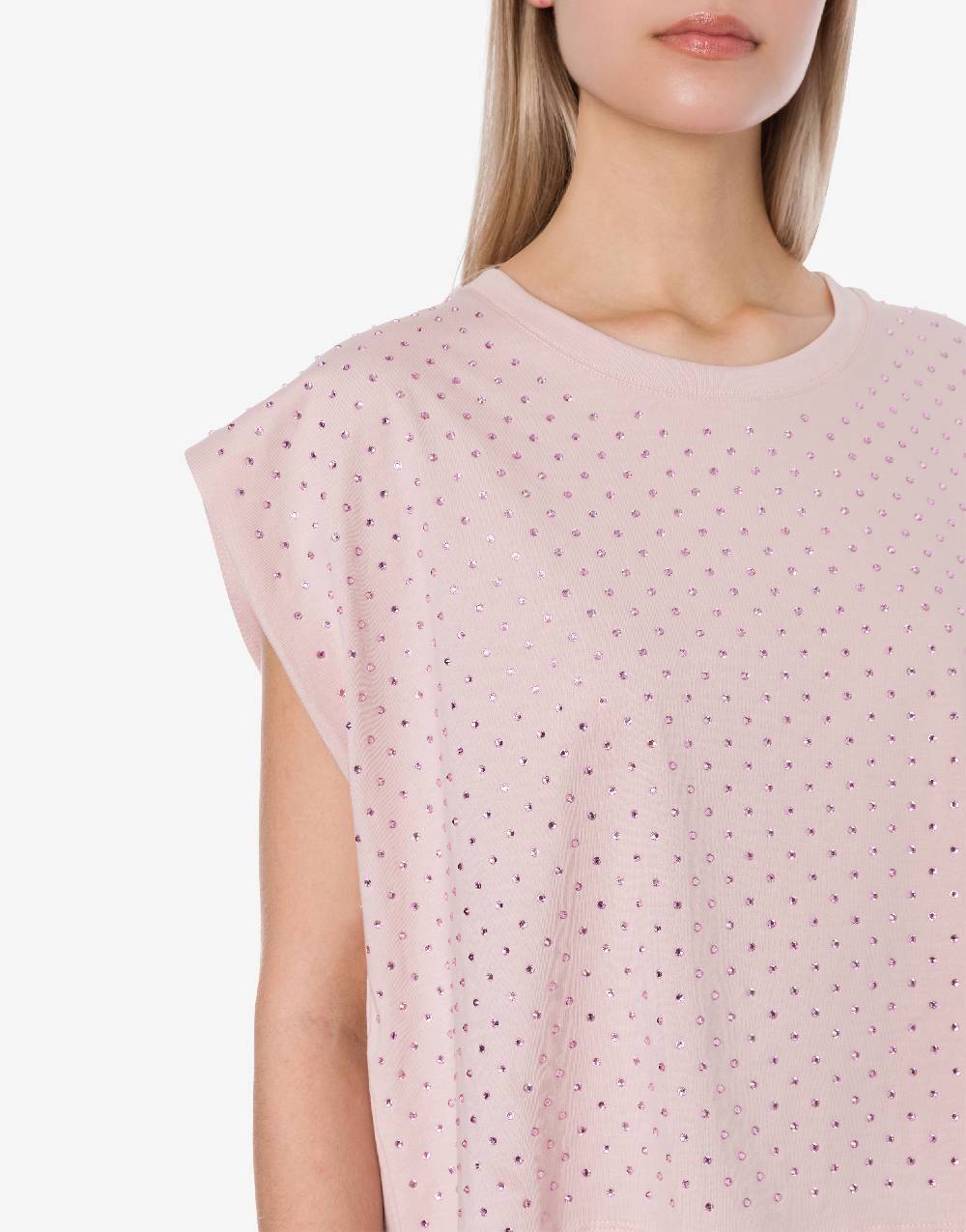 Philosophy Di Lorenzo Serafini T-shirt in jersey con strass Offerta per la Festa della Mamma