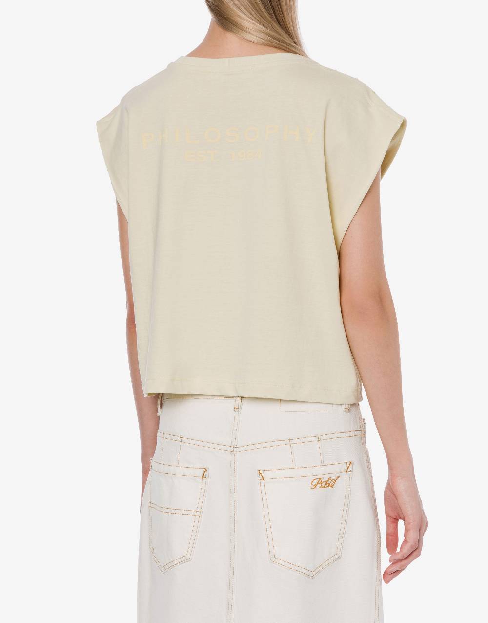 Philosophy Di Lorenzo Serafini T-shirt in jersey con strass Offerta Giorno del Papà