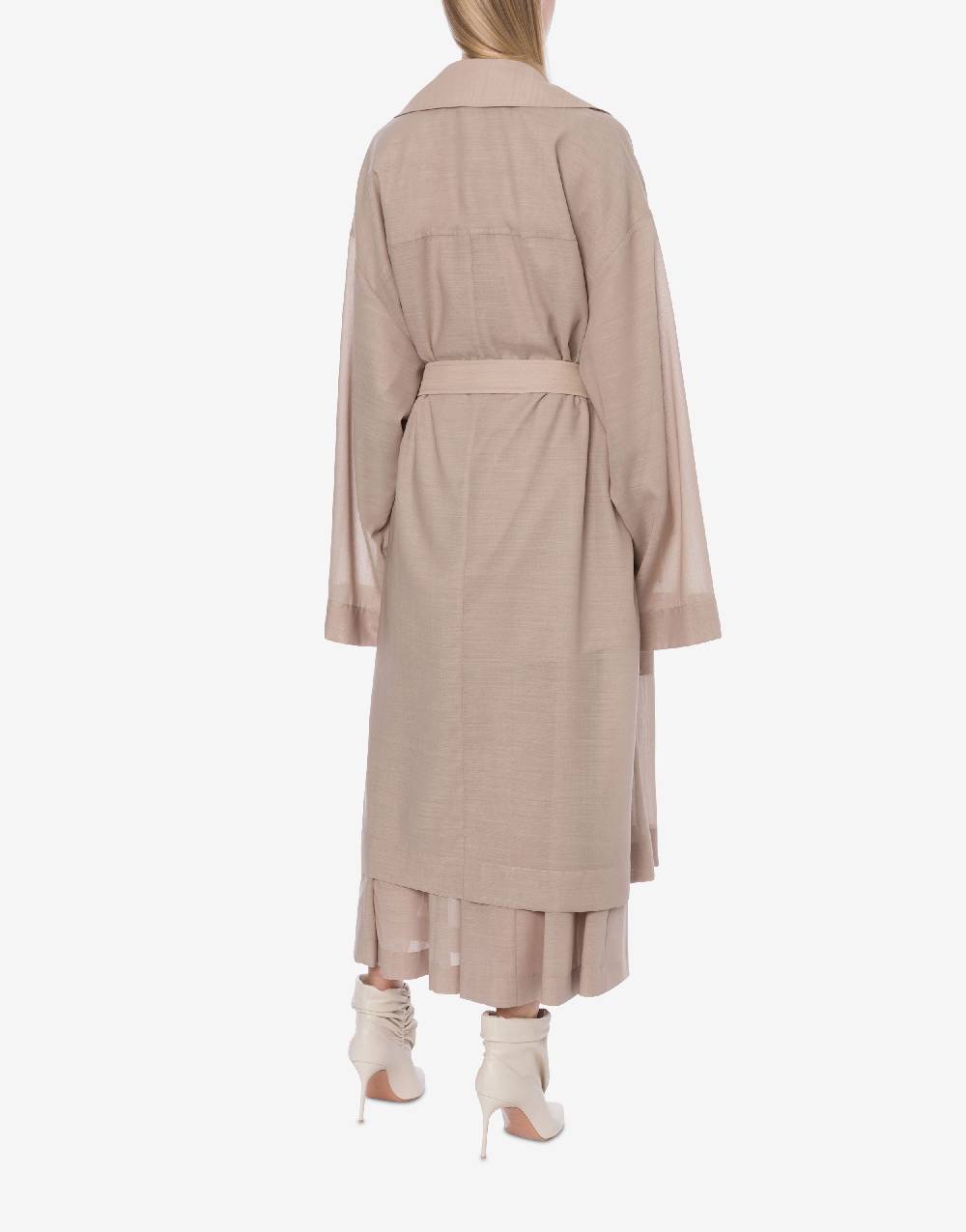 Philosophy Di Lorenzo Serafini Trench in voile di lana Smaltimento dello stoccaggio