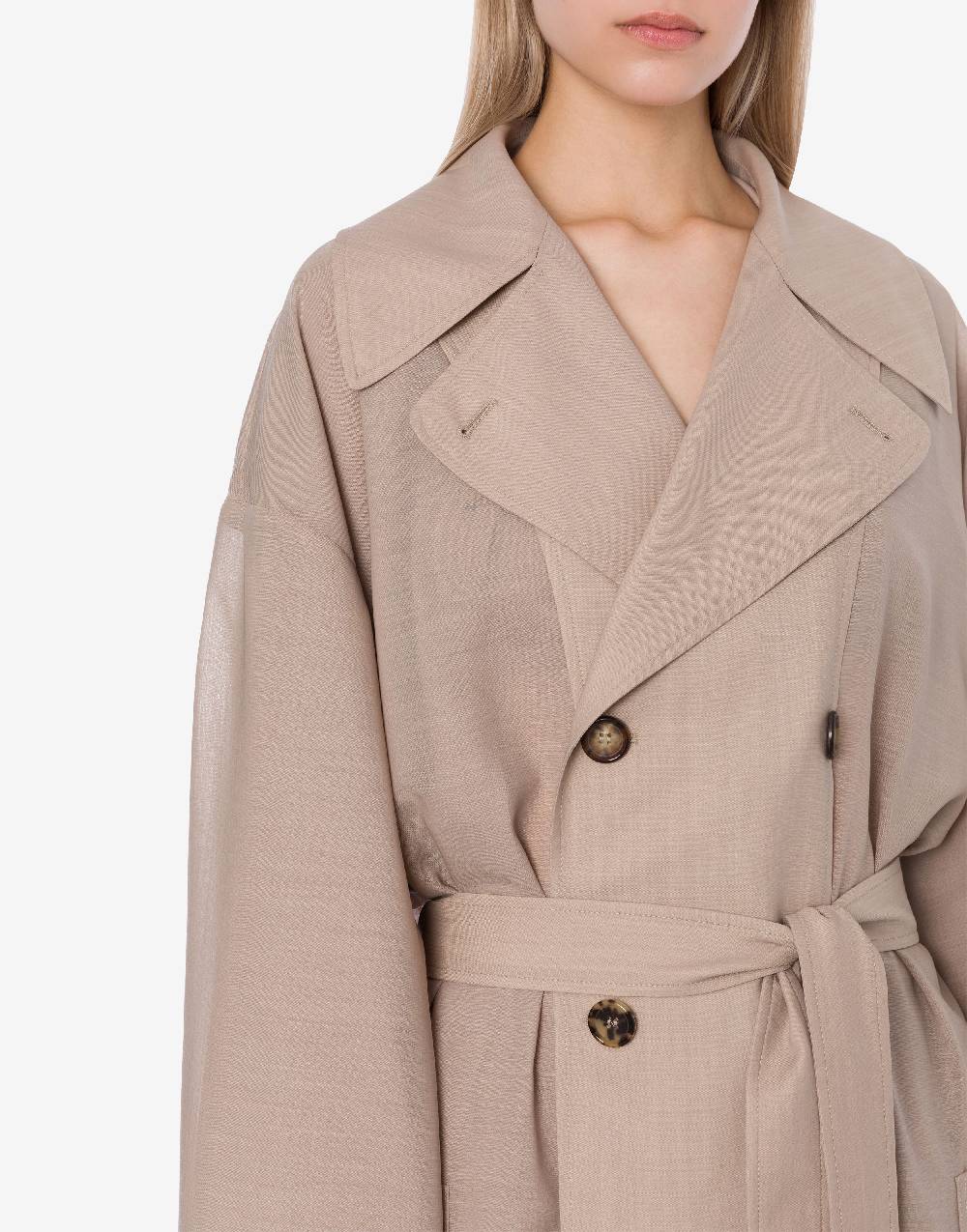 Philosophy Di Lorenzo Serafini Trench in voile di lana Smaltimento dello stoccaggio