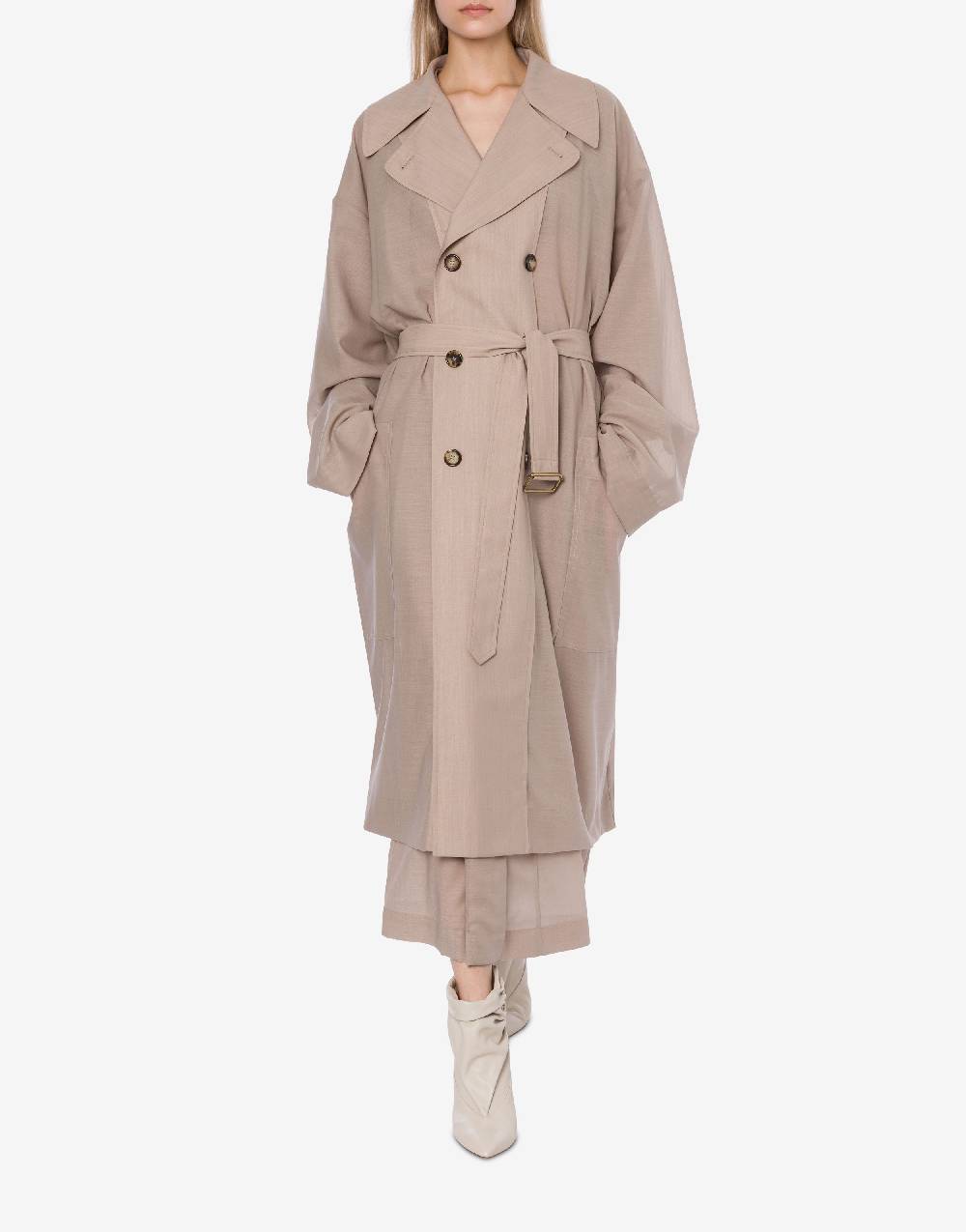 Philosophy Di Lorenzo Serafini Trench in voile di lana Smaltimento dello stoccaggio