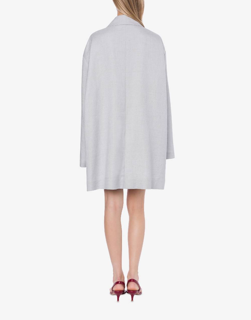 Philosophy Di Lorenzo Serafini Cappotto leggero in tela di misto lino Vendita calda