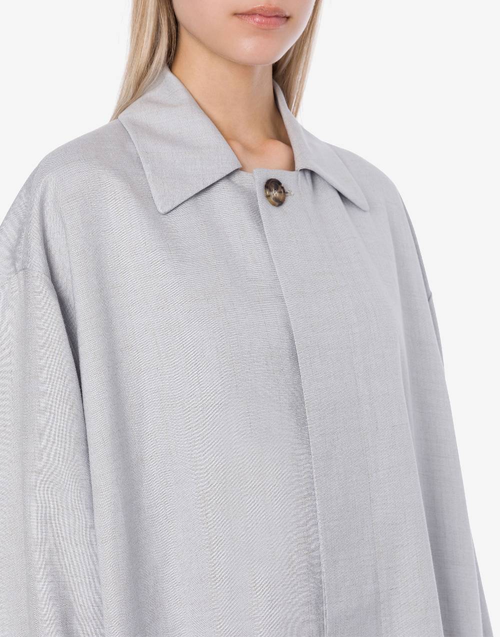 Philosophy Di Lorenzo Serafini Cappotto leggero in tela di misto lino Vendita calda