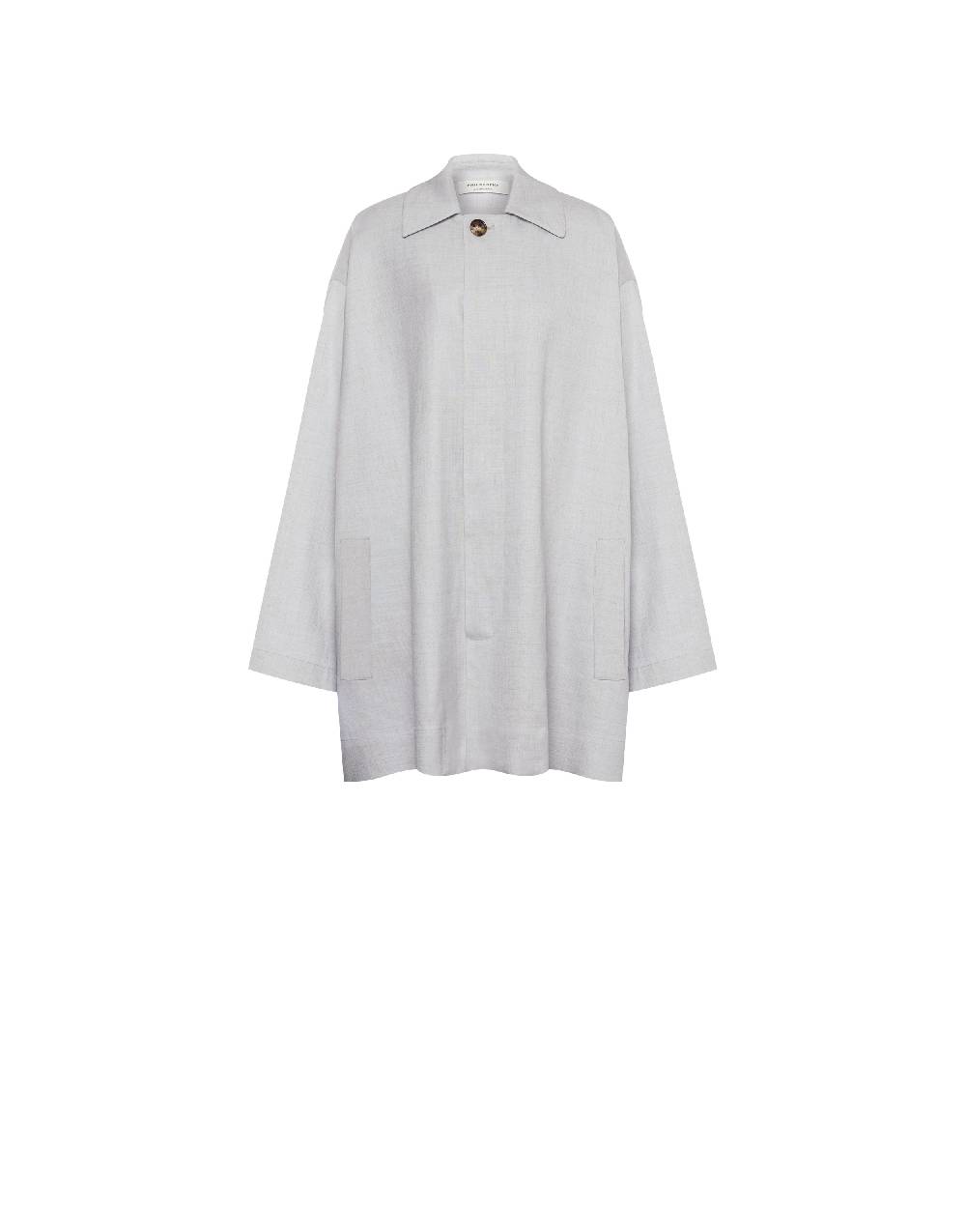 Philosophy Di Lorenzo Serafini Cappotto leggero in tela di misto lino Vendita calda