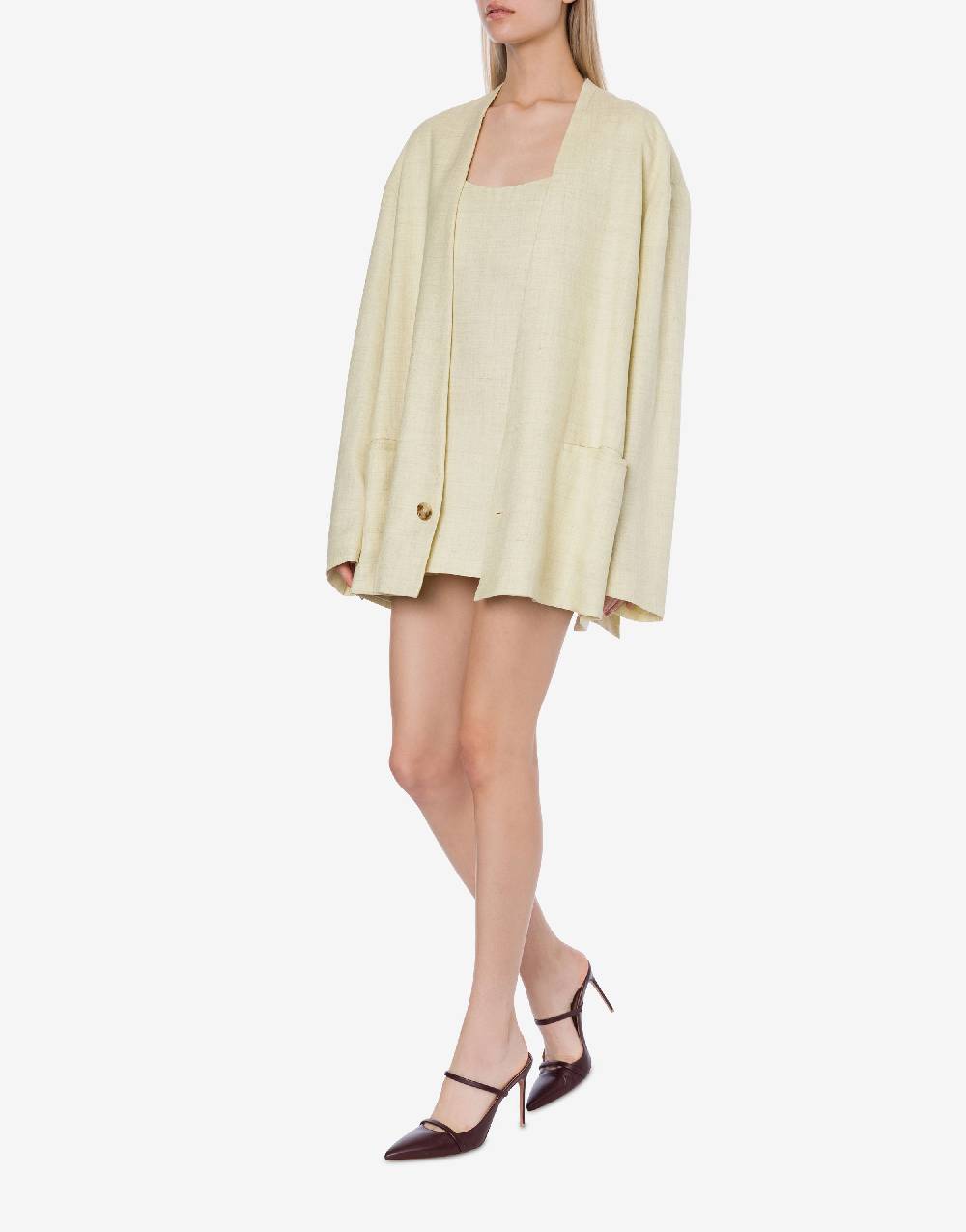 Philosophy Di Lorenzo Serafini Giacca oversize in tela misto lino Online Outlet