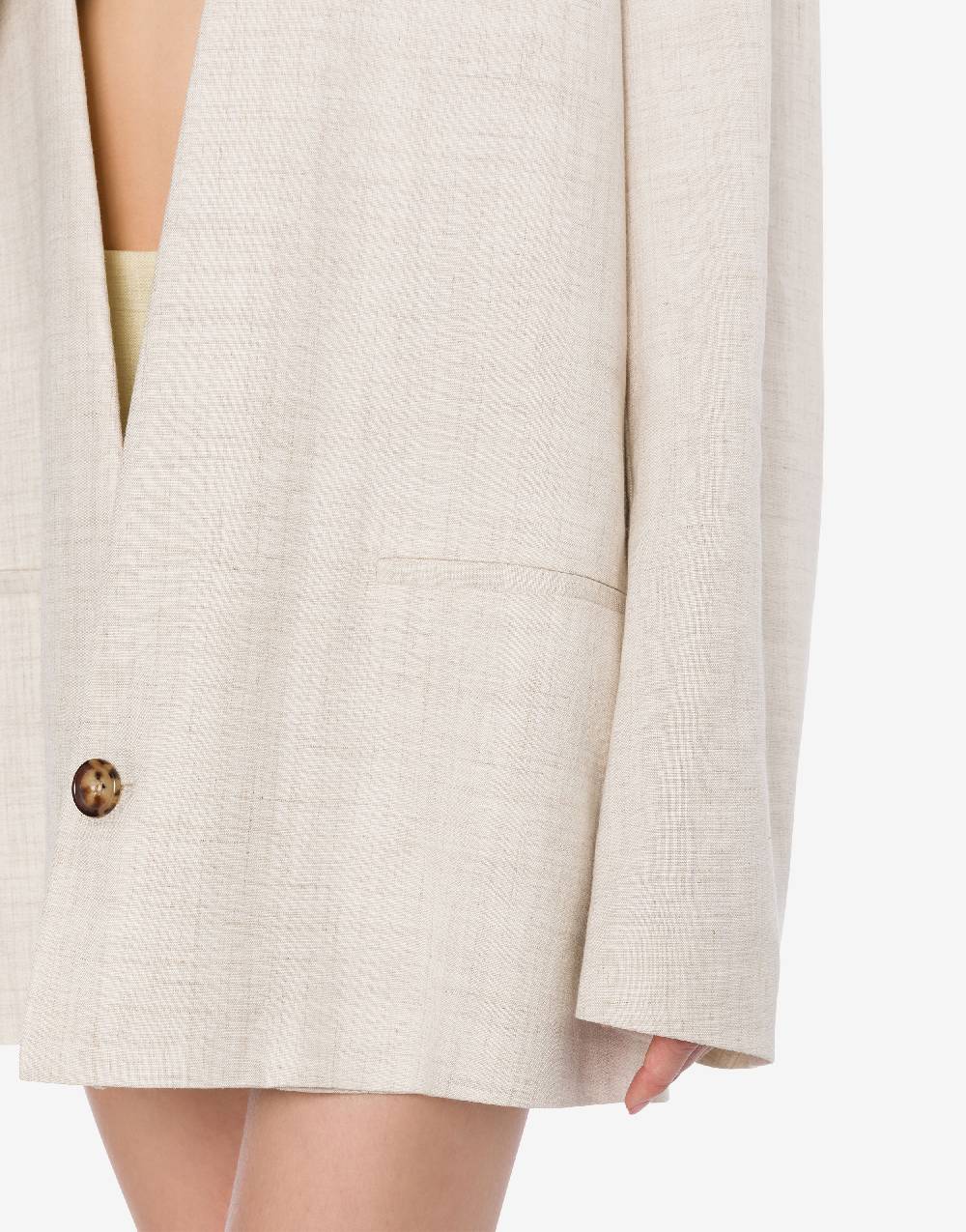 Philosophy Di Lorenzo Serafini Giacca oversize in tela misto lino Offerta temporanea