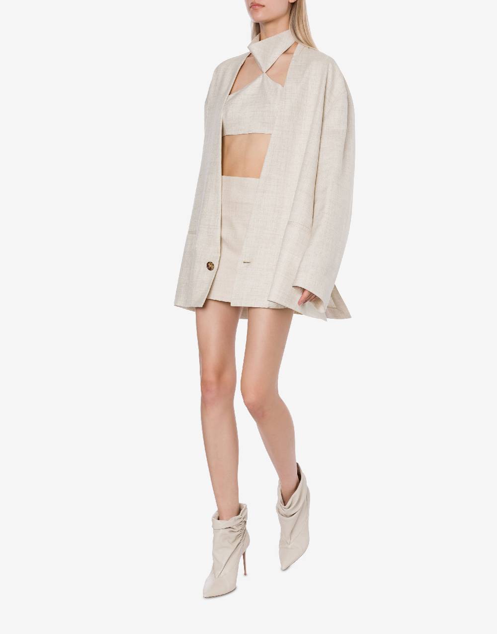 Philosophy Di Lorenzo Serafini Giacca oversize in tela misto lino Offerta temporanea